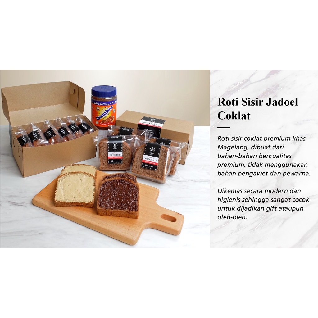 

Roti Sisir Jadoel Coklat Custom Rasa 1 Box Isi 6