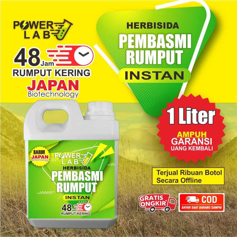 Terlaris Herbisida Kontak Racun Obat Pembasmi dan Pembersih Tanaman Rumput liar Gulma Instan Paling 