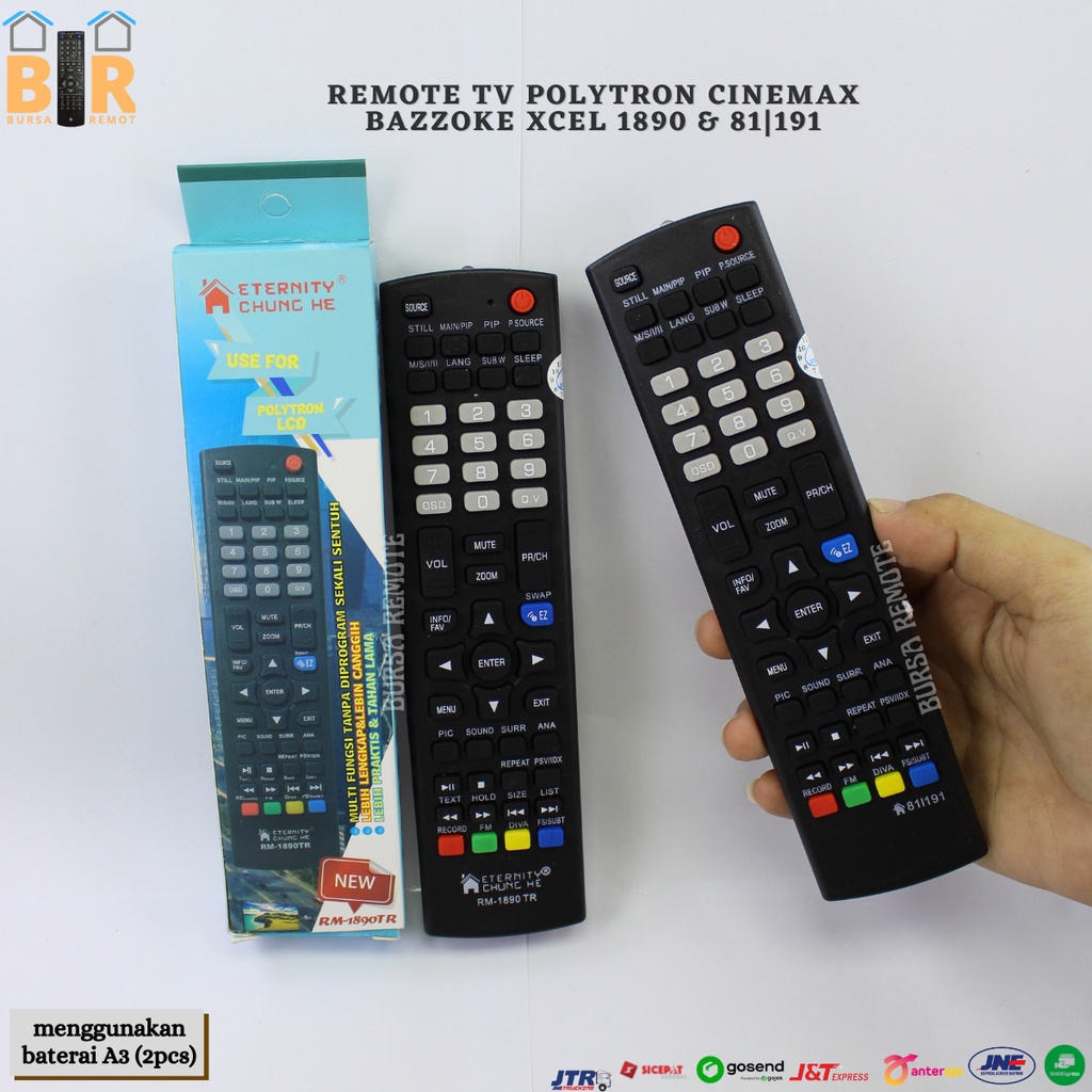 Remot Remote TV Multi POLYTRON CINEMAX BAZZOKE XCEL 81/191 1890 series