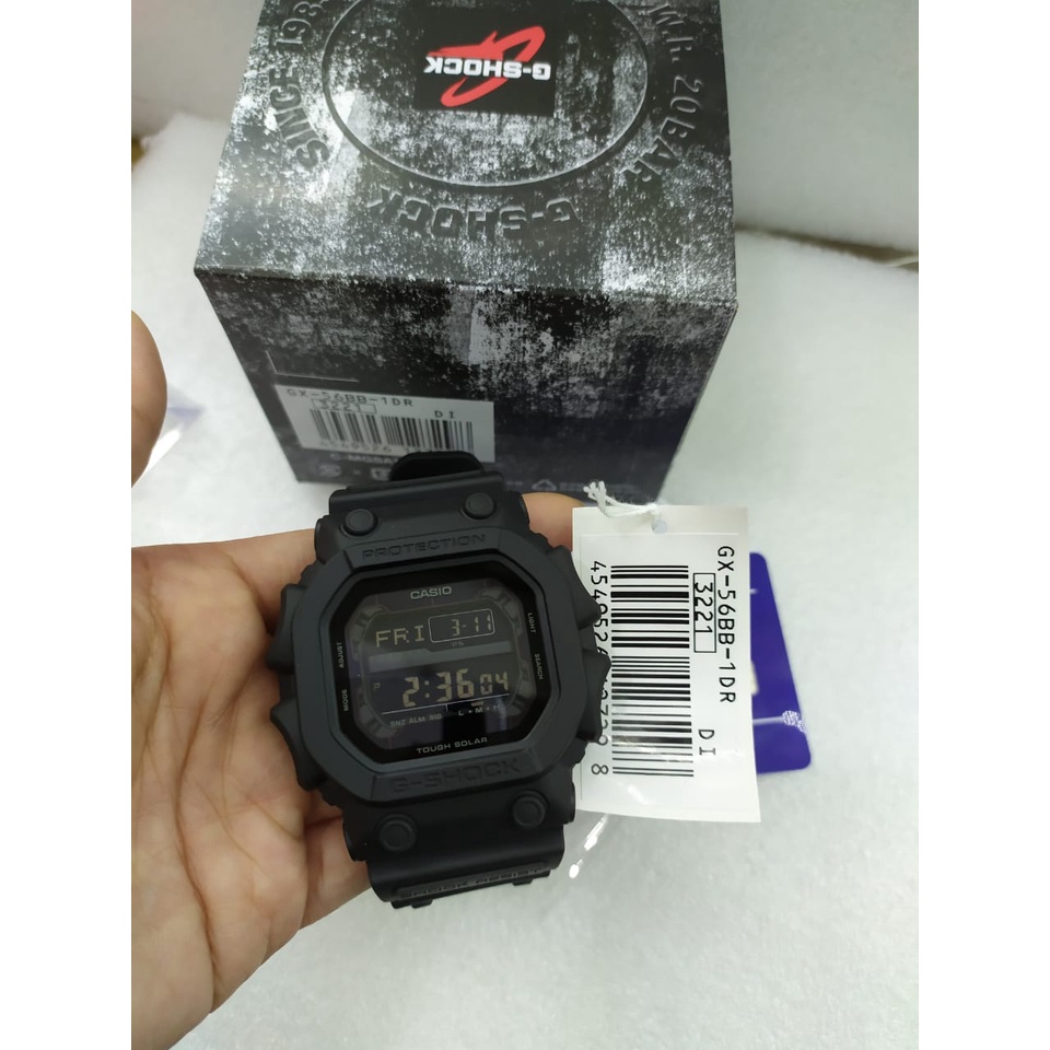 Jam tangan pria G-SHOCK DW-5600-1DR garansi 2 tahun GAP strap rubber