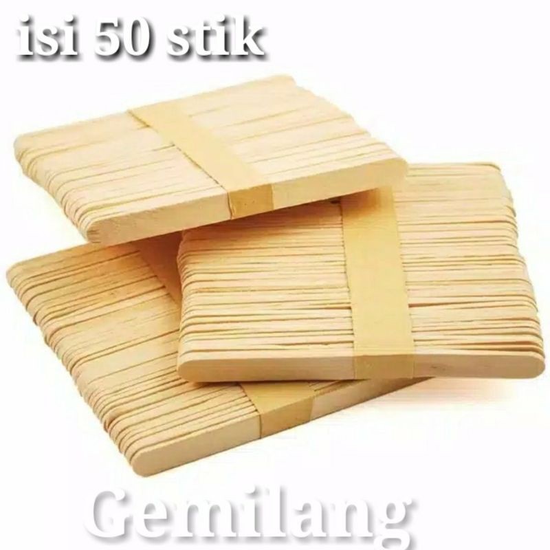 

STIK ES KRIM / ICE CREAM STIK PANJANG&PENDEK PER IKAT 50pcs