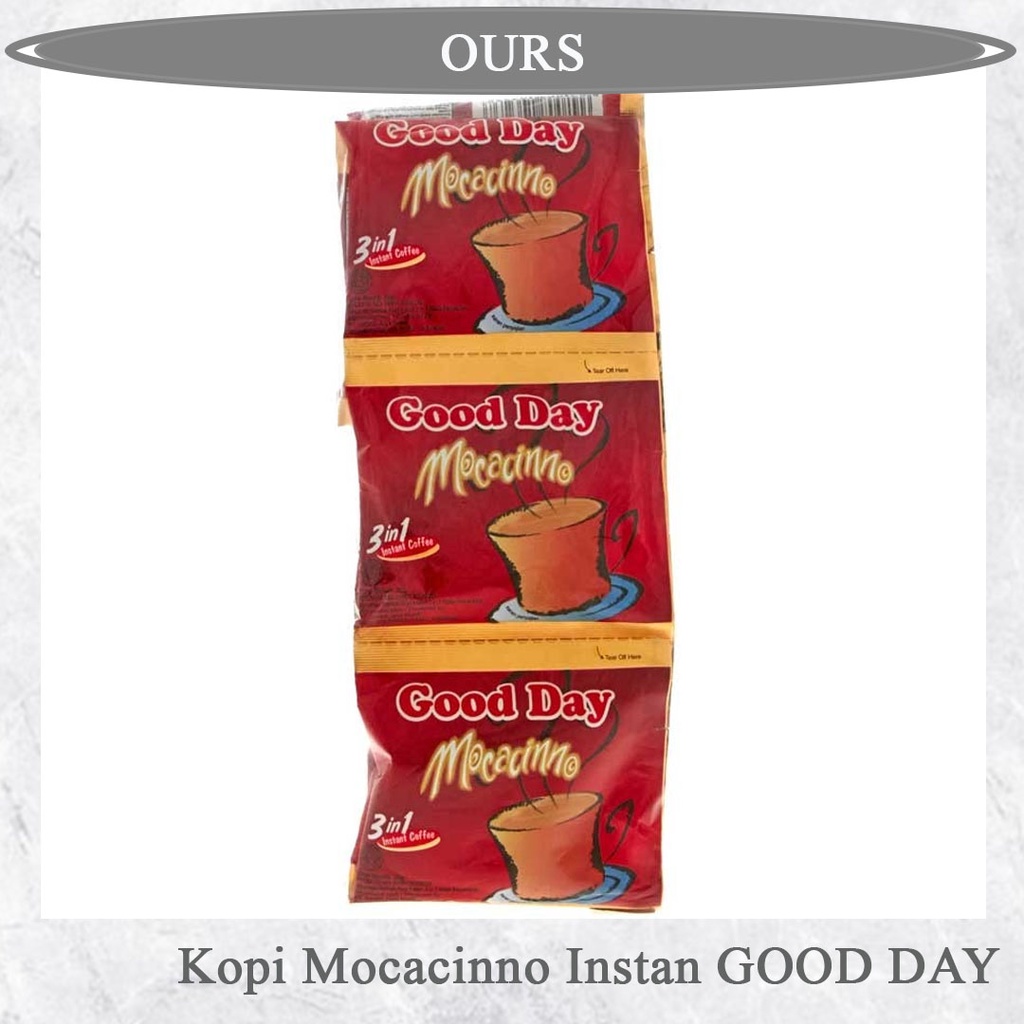 

Good Day Coffe Mocacinno paket isi 10pcs x 20gr OURSHOPNOW