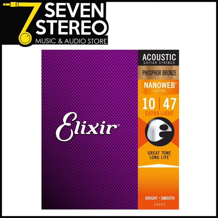 Elixir 16002 Phosphor Bronze NANOWEB Acoustic Guitar String