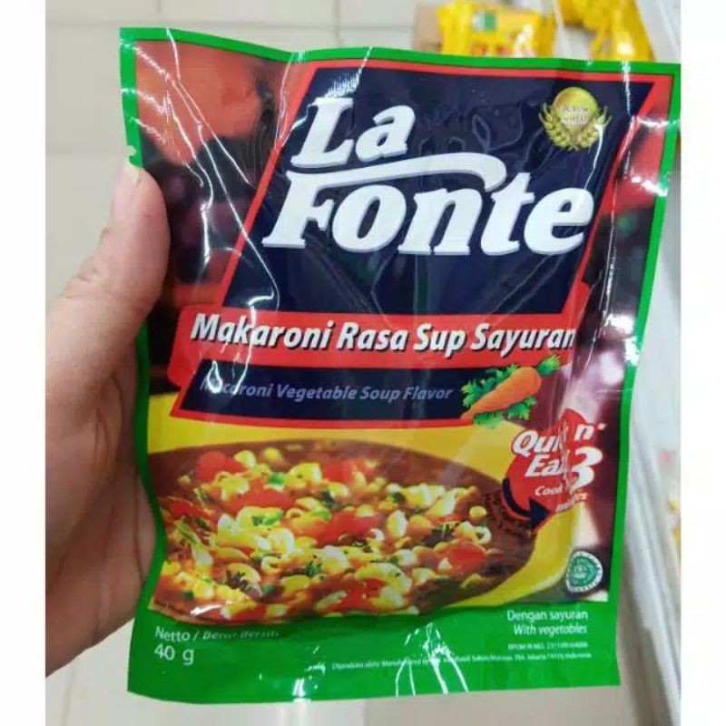 

LA FONTE makaroni rasa sup sayuran 40 gr