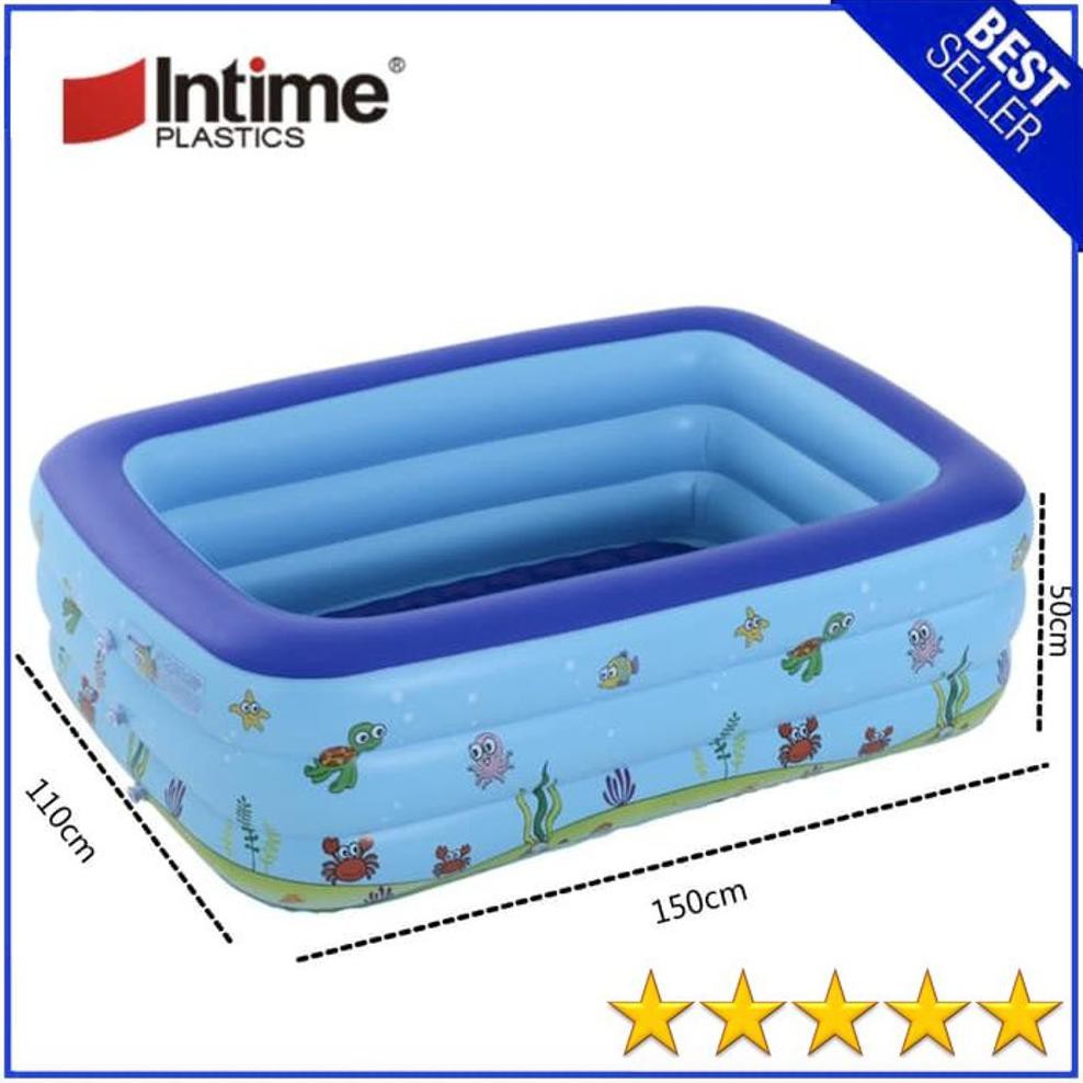 LJR Bak Mandi Bayi Kolam Baby Spa Balita Kotak Renang Karet Penampung Air