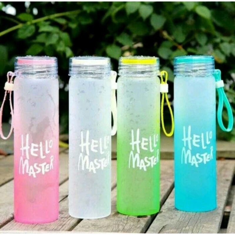 BOTOL MINUM HELLO MASTER KACA