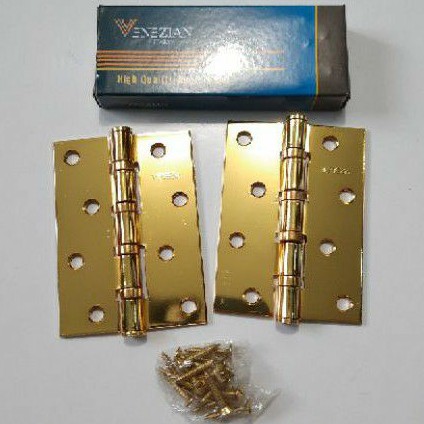 Engsel Tebal 4inch GP/Kuning / Engsel Pintu (H8130)