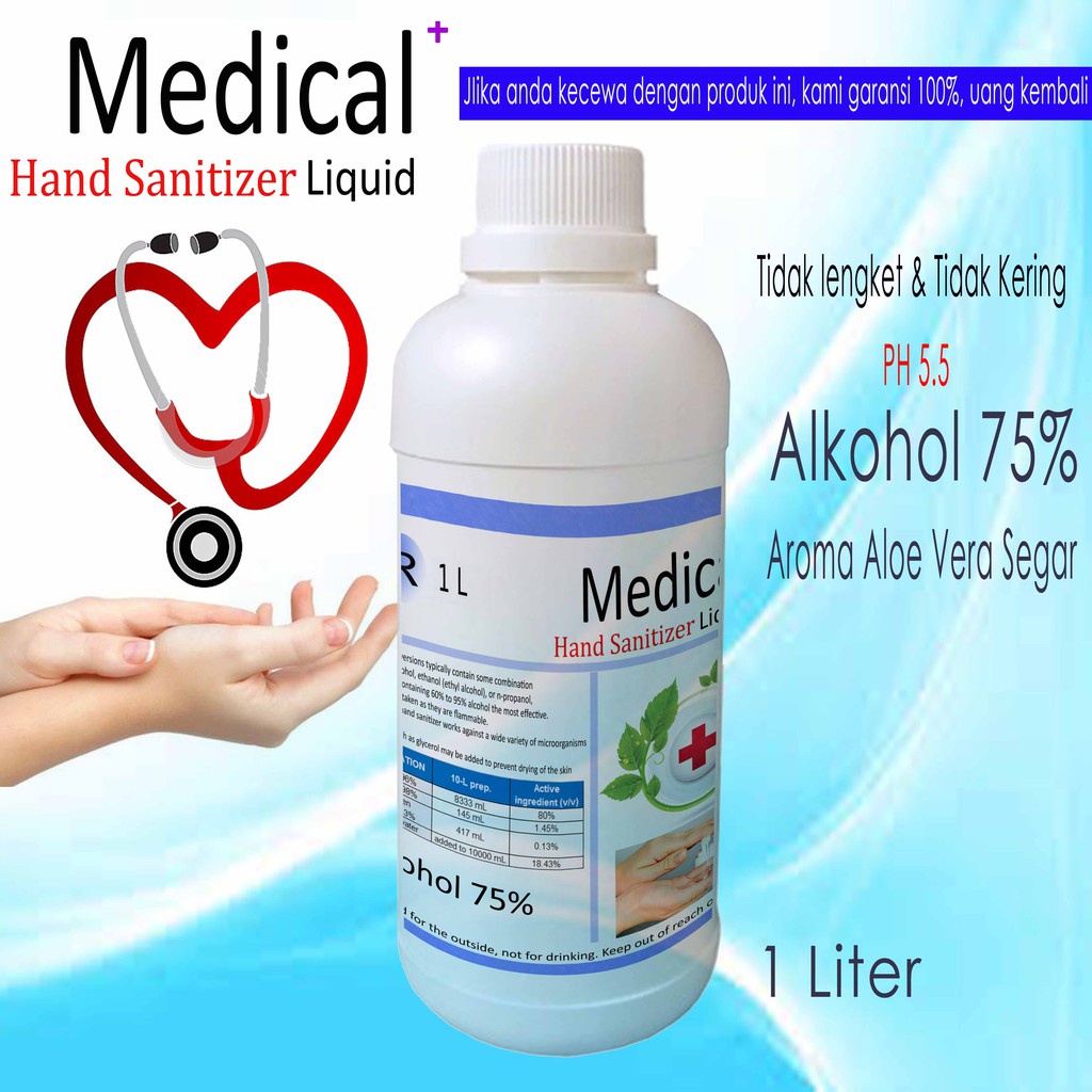 Hand sanitizer 1 liter kesehatan varian wangi segar bisa dipilih cepat kering dan tidak lengket sudah ada izin edar resmi by Oke sabun suplayer