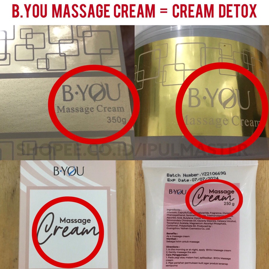 CREAM DETOX B YOU ORIGINAL BPOM krim detox B.you Byou  ultrasound ultrasonic