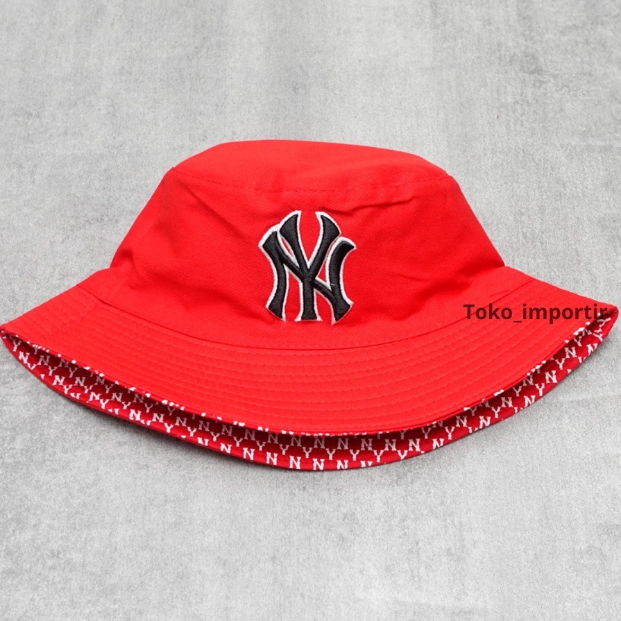 Topi NY Monogram Bucket Hats NY Import Premium High Quality