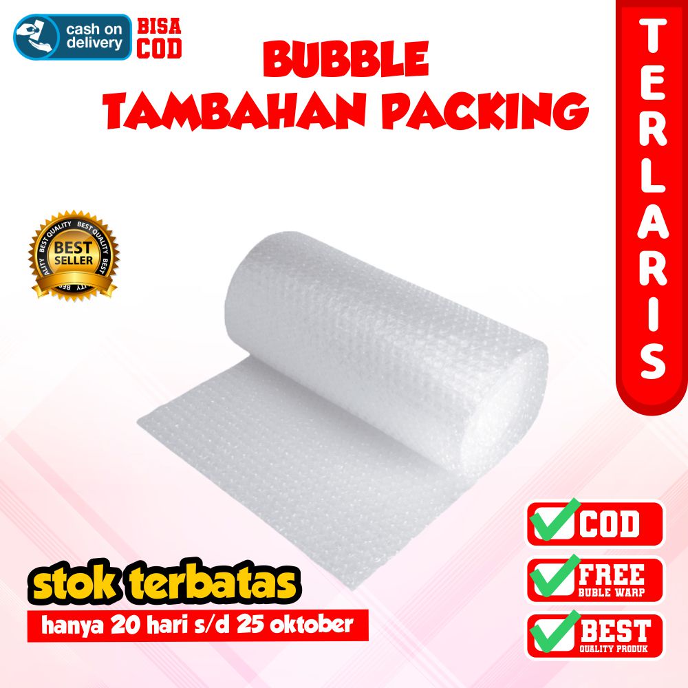 

Packing Tambahan Extra Bubble Wrap Pelindung Supaya Paket Lebih Aman