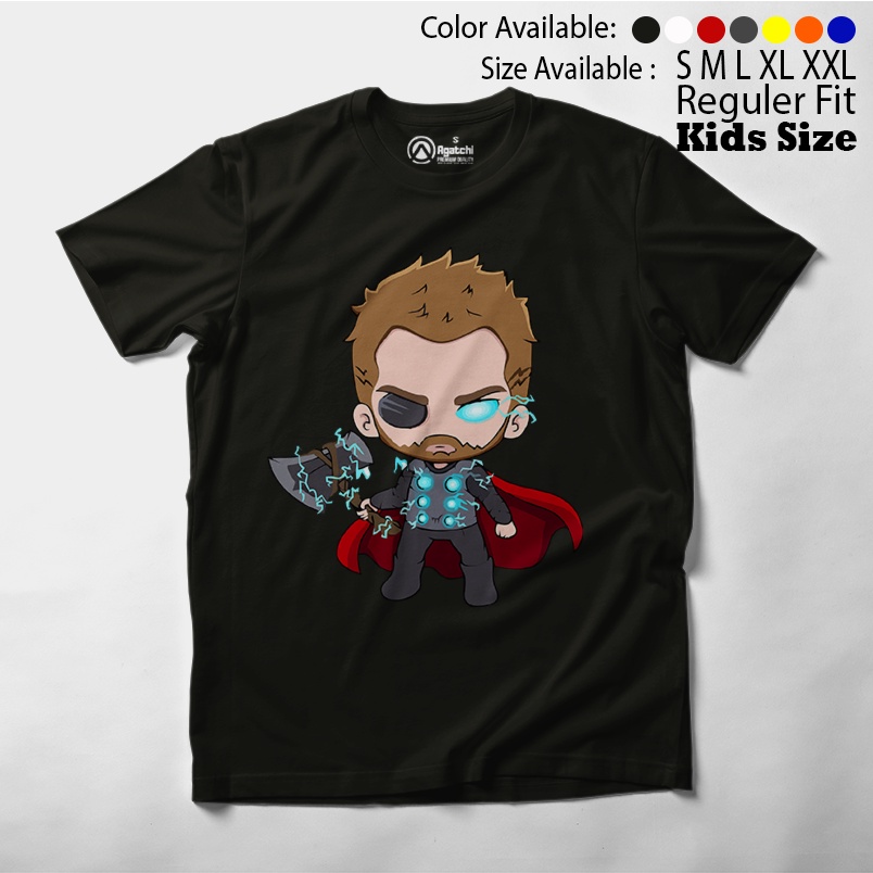 Baju Anak / Kaos Atasan Anak / Kids T Shirt Baby Marvel Chibi Kawaii Thor