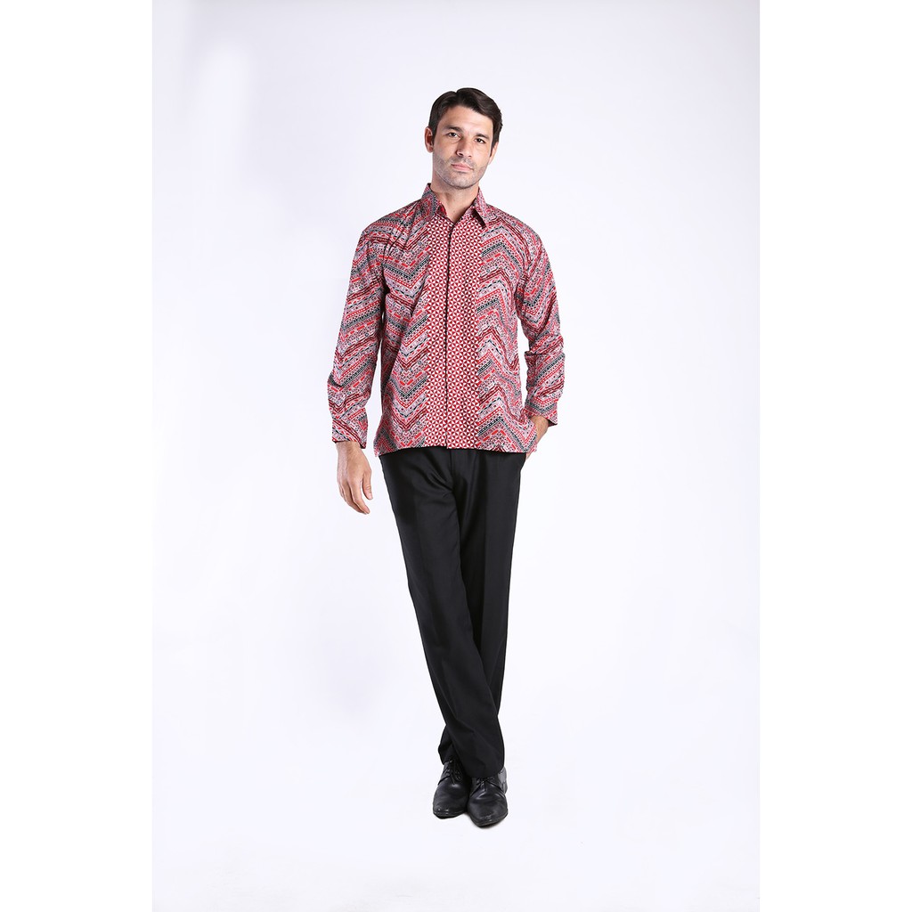 Batik Kammi Kemeja Jatayu Merah L/S KJT4-090