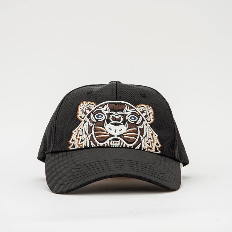 Kenzo Canvas Kampus Tiger Cap Black Ivory