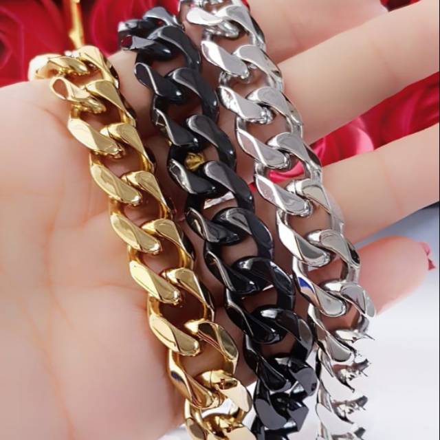 Titanium gelang limpis tebal 1011