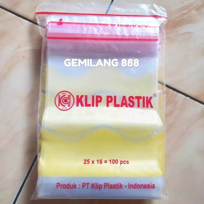 Plastik Klip Uk 16x25, Plastik Zipper Lock