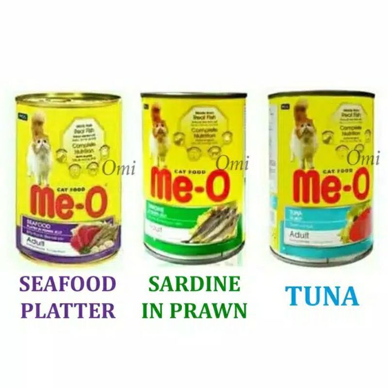 Makanan Kucing Merk Meo Me-O Kaleng 400Gram