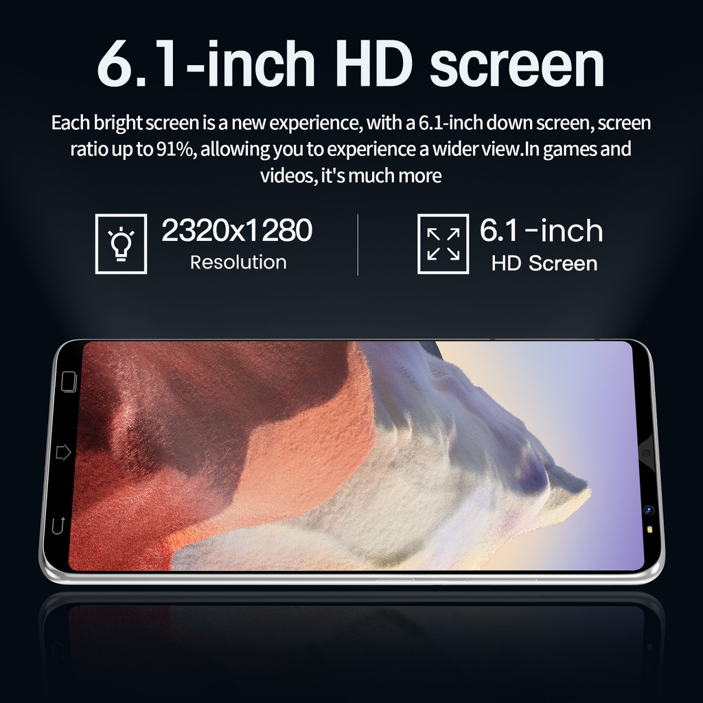HP Murah Xiomi  M11pro Ultra smartphone RAM 6GB +128GB Baru Handphone Android 10.0 6.1inch screen Ponsel-5