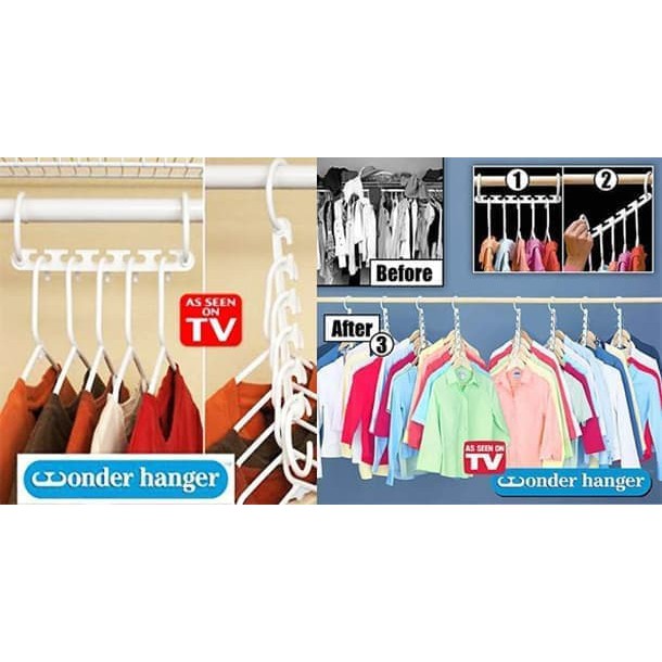 Promo Wonder Hanger/ Magic Hanger Ajaib Gantungan Baju Hemat Tempat Satuan VmQZbaTlxDo9p