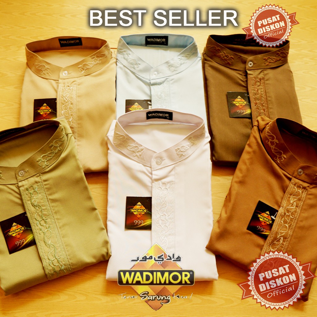 Baju Koko Dewasa Wadimor Baju Koko Lengan Panjang Baju Koko Putih Baju Koko Muslim Baju Taqwa Putih