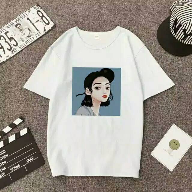 WOMEN GIRL PRINT CASUAL | BAJU KOREA MURAH