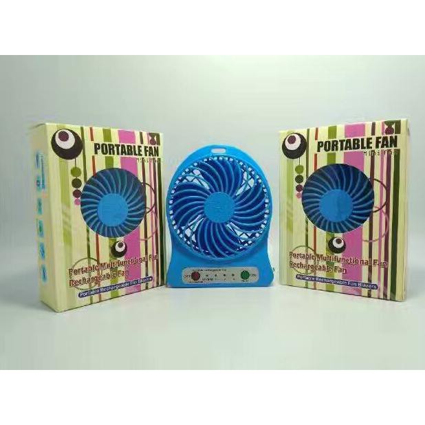 KIPAS ANGIN MINI FAN PORTABLE RECHARGEABLE KIPAS ANGIN BATRE ISI ULANG