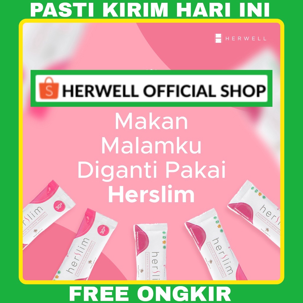 Herslim Herwell 1 SACHETAN Ultimate Diet Formula Susu Kolostrum Casein