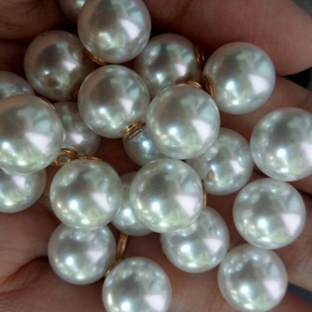 Tutup mutiara 12mm 12pcs