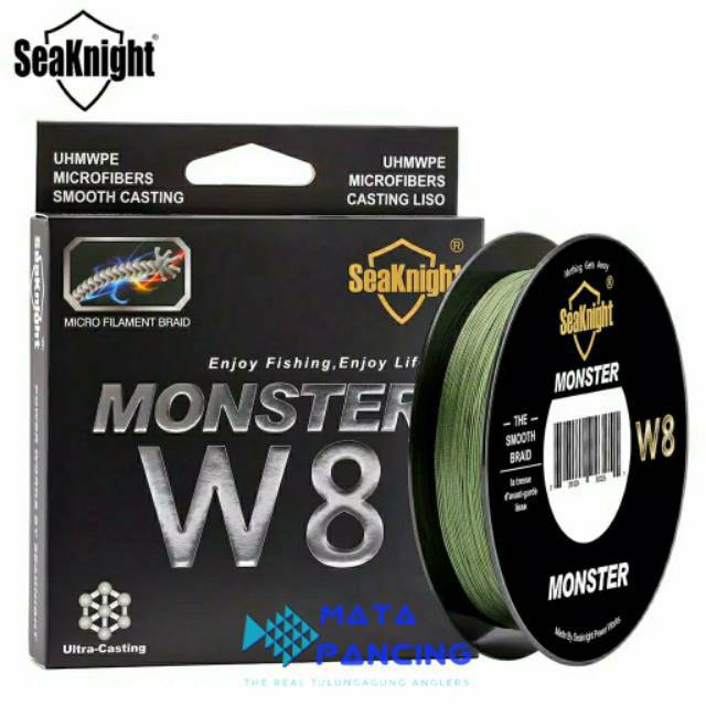 Benang Pancing PE Seaknight Manster S9 dan Monster W8 300m