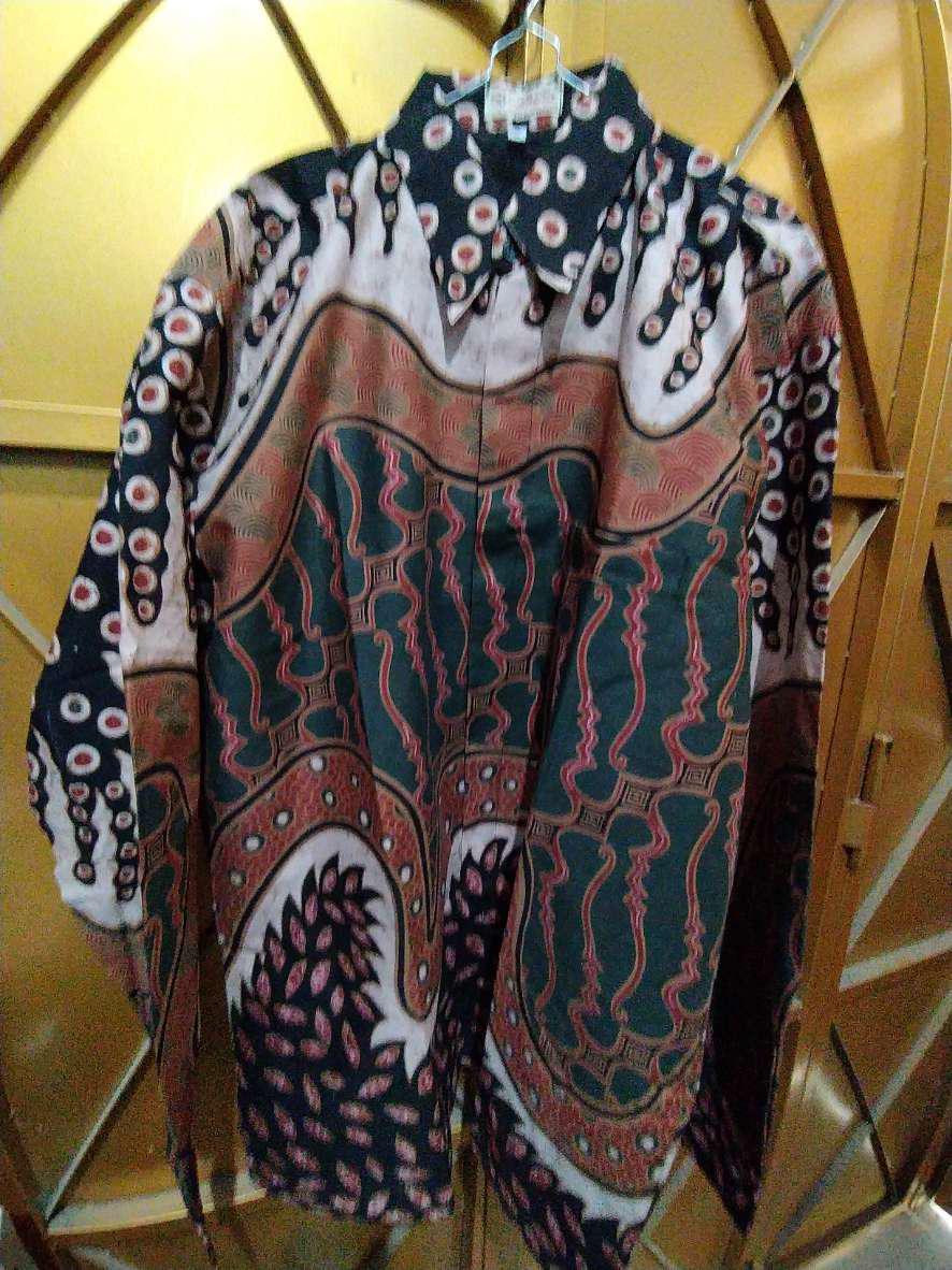 Hem Batik Pria Slim Fit Premium Lengan Panjang Modern Full Furing Asli Solo Size Reguler Pcw030