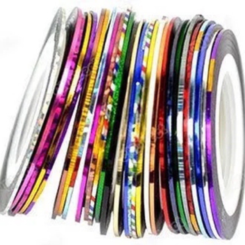 Stripping tape 0.5mm tipis nailart nail strip tape random