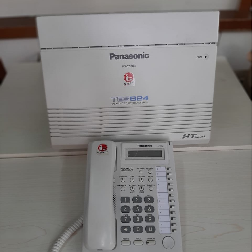 PABX PANASONIC KX TES/TEM 824 Kap 3 Line 8 Ext + Key Telepone KX T7730