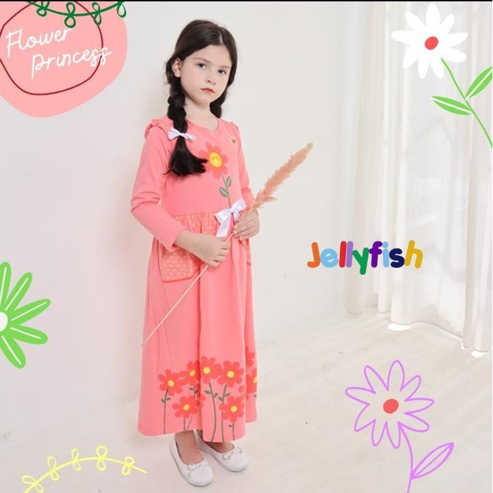 DRESS TUNIK ANAK FLOWERS PRINCESS BY JELLYFISH