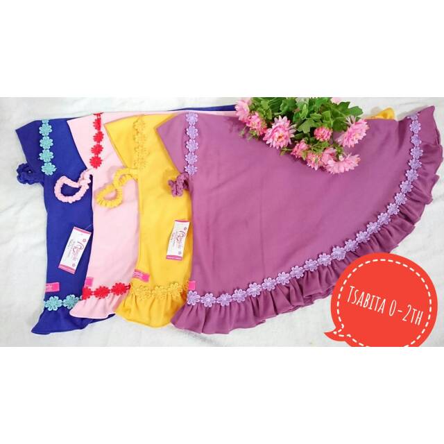 TSABITA SERIES / Jilbab Kaos ANAK 0 - 2 TH