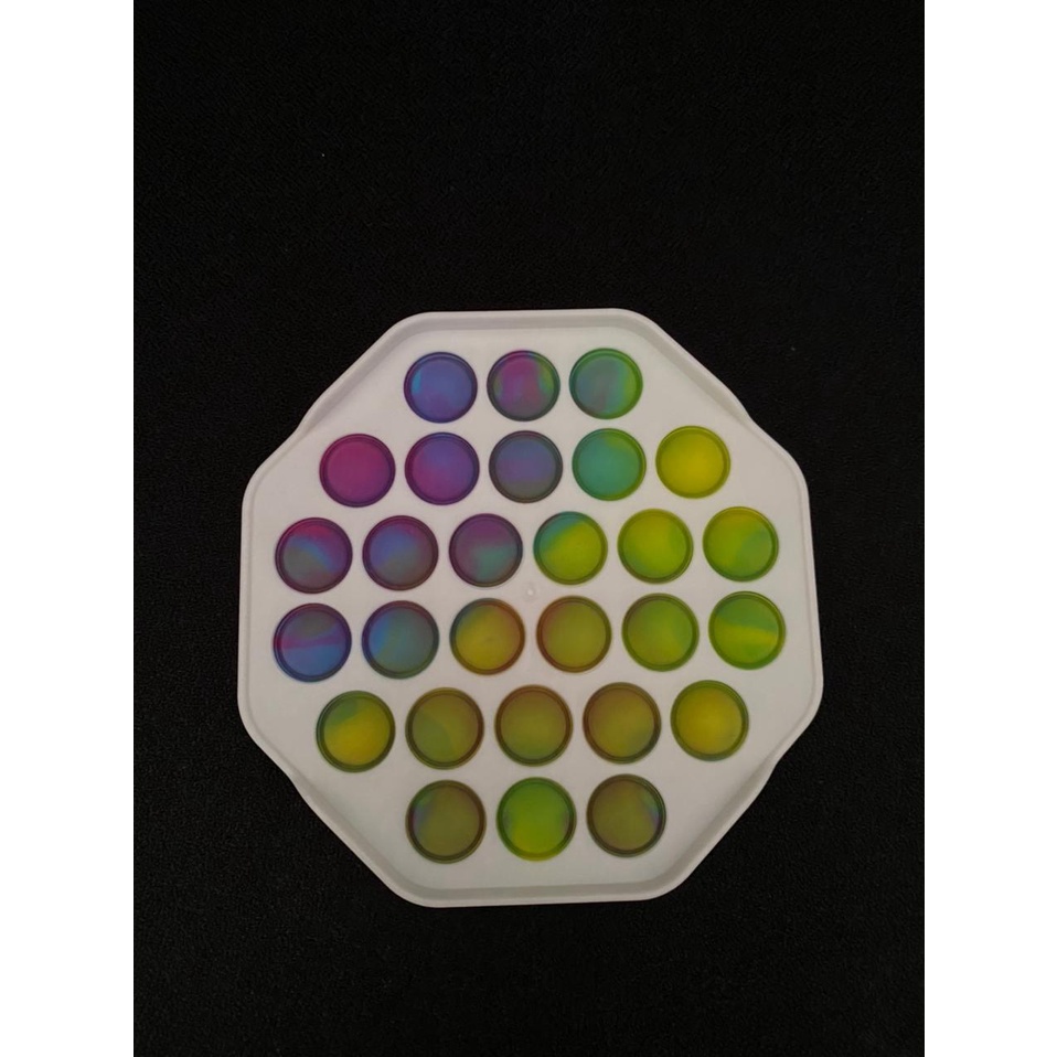 MMTOYS CM-P19 Fidget Toys Pop It PLASTIK Gelembung Dorong Permainan Anak Papan Pelangi Populer-5