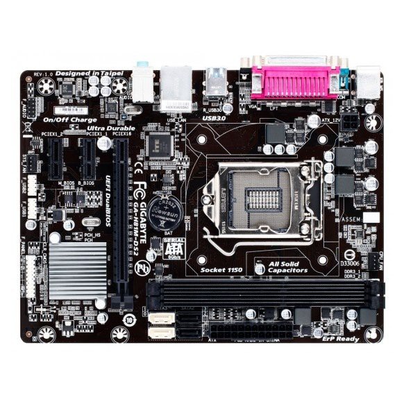 Motherboard Gigabyte GA-H81M-DS2 - LGA1150 H81 DDR3 SATA3 USB3