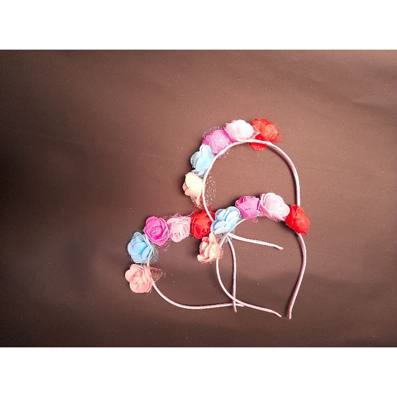 BANDO MAHKOTA BUNGA. Bando bunga flower crown band untuk pentas seni