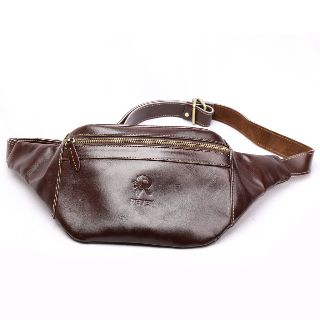 ARGUS GENUINE LEATHER SLING / WAIST BAG TAS KULIT REVEN