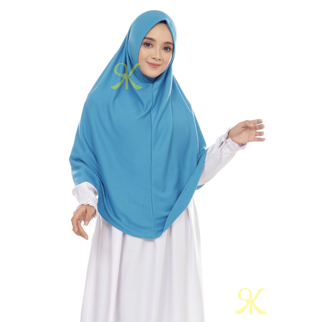 Hijab Instan Najwa Non Pet Jumbo Bahan Kaos Ujung Jilbab DI Jahit Rapi