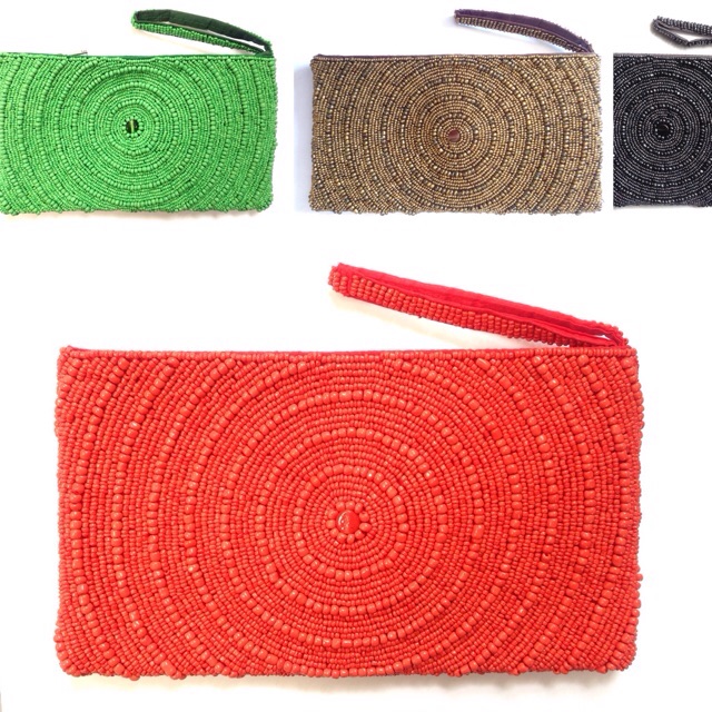 Dompet pesta aksesoris wanita manikmanik etnik terbaru hipnotis