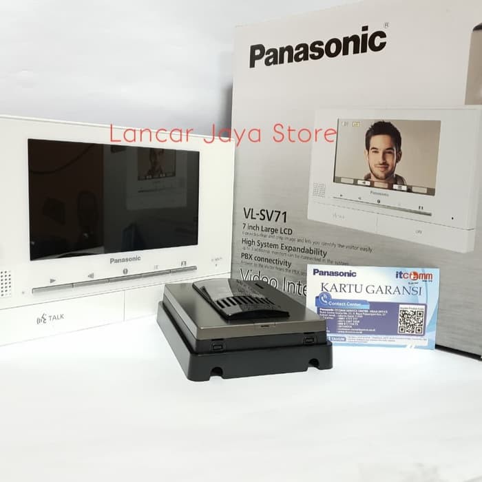 Video Door Phone Panasonic VL-Sv71 - White - Putih