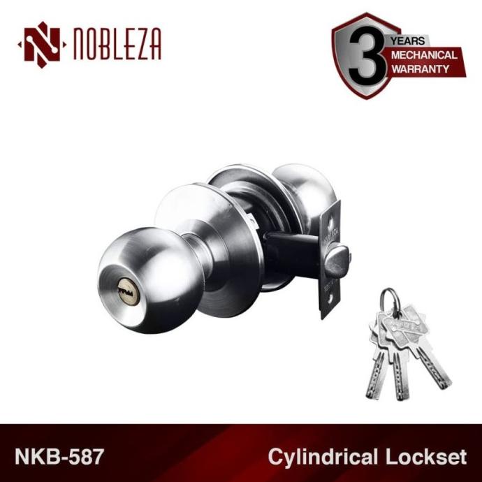 NOBLEZA NKB-587 Kunci Bulat Handle Gagang Pintu Kamar Mandi Silinder