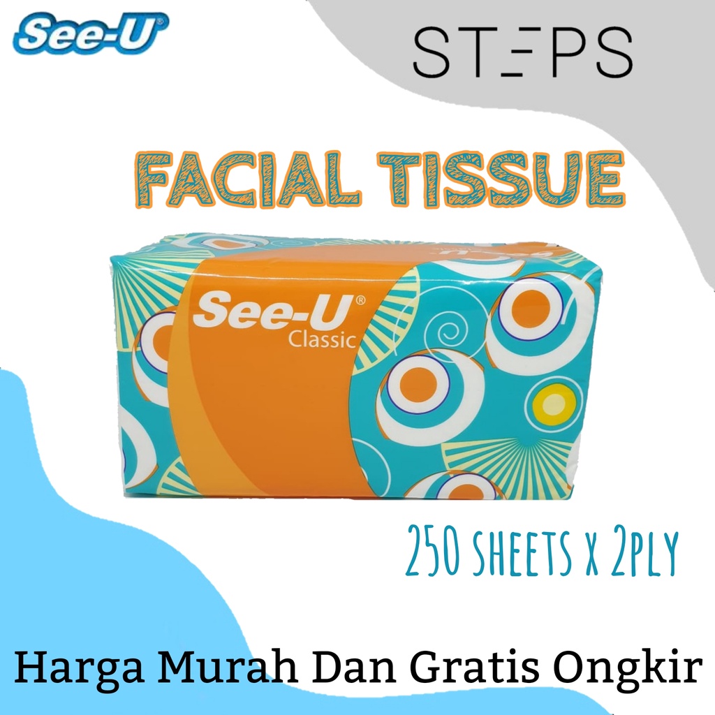 FACIAL TISSUE / TISU WAJAH 250'S SEE-U