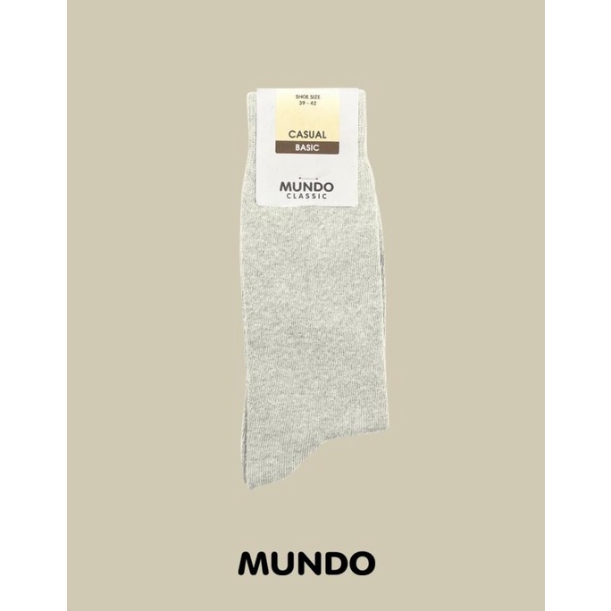 MUNDO/ kaos kaki pria/ kaos kaki casual/kaos kaki mundo/mundo classic - ABU MUDA MISTY