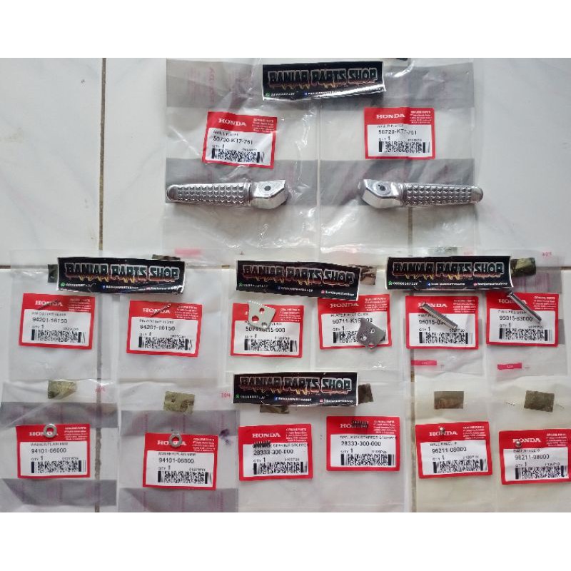 PLAT STEP BELAKANG CB150R PAKET STEP BELAKANG CB150R LENGKAP ORIGINAL AHM