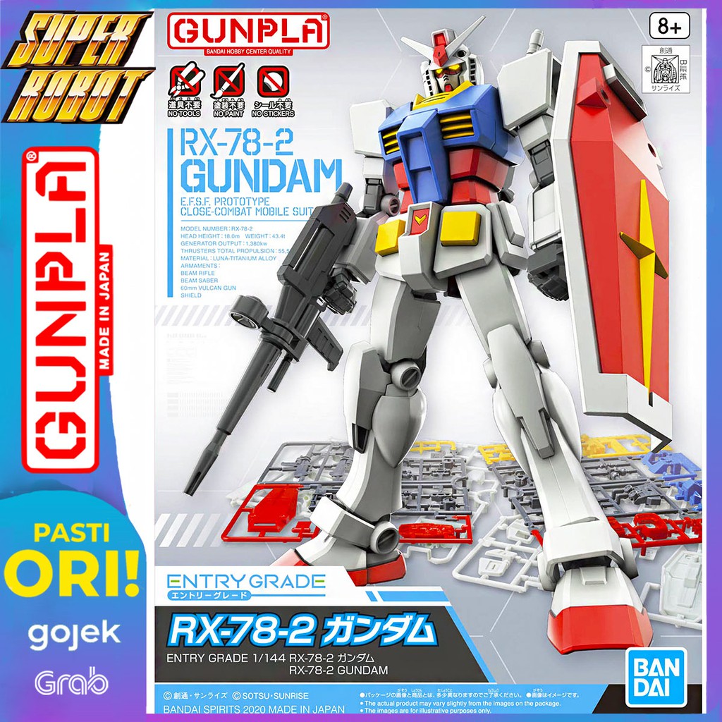 Bandai Eg Entry Grade Rx-78-2 Gundam