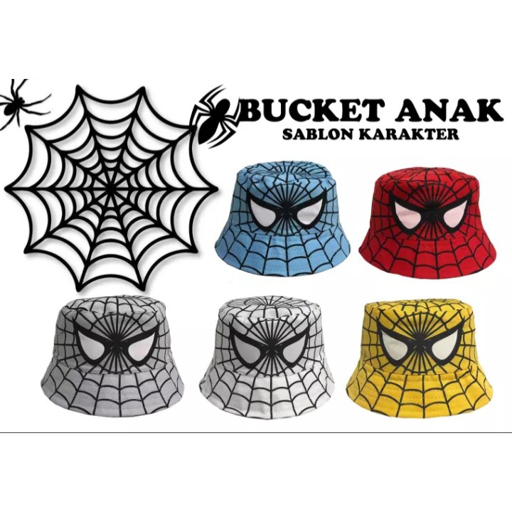 Bucket Spiderman Sablon Full Print / Bucket Spiderman Anak /BISA COD