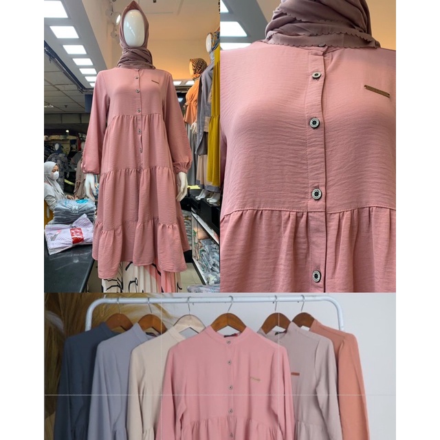 ready tunik hi fashion malakai rania bestseller fashion hijab