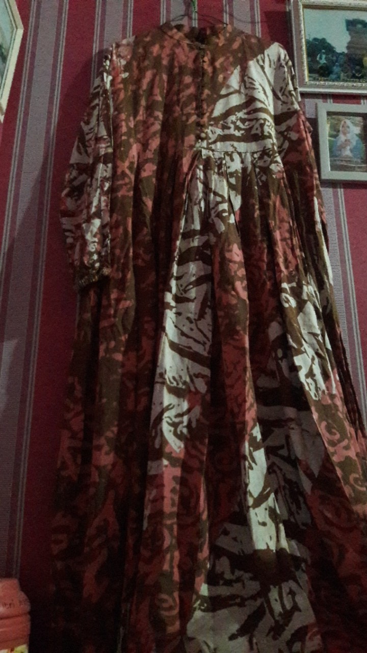 Gamis Twill Rayon Candimekar Premium / Homedress Twill Ori Batik Malaman Asli Pekalongan