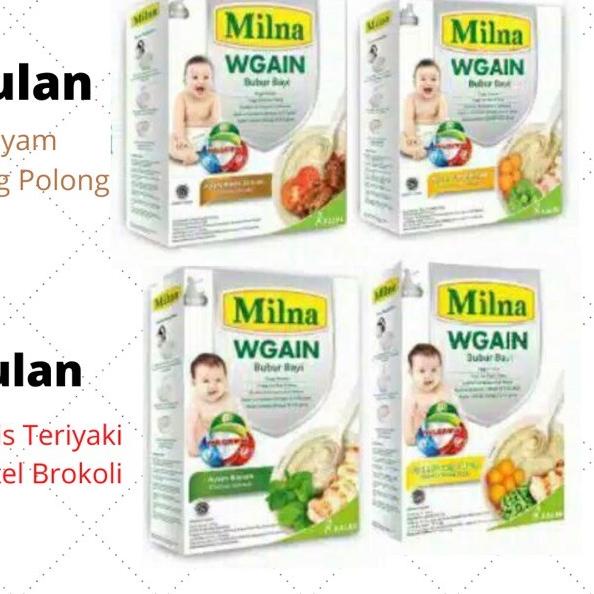 Ω Milna Bubur Bayi Wgain 120 gr / Milna WGain 120g ➾